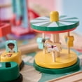 thumbnail image 6 of Teamson Kids Florida Amusement Park Wooden Activity Table with 6 Interactive Mini Games & Train Rail, Educational Toy for Motor Skills, 6 of 13