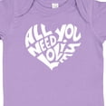 thumbnail image 4 of Inktastic All You Need is Love White Heart Shape Boys or Girls Baby Bodysuit, 4 of 5