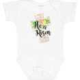 thumbnail image 3 of Inktastic He is Risen Cross with Script and Flowers Boys or Girls Baby Bodysuit, 3 of 5