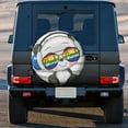 thumbnail image 3 of Kll Panda With Sun Glasses Tire Cover,Universal Wheel Tire Cover For Trailer, Rv, Suv, Truck,Camper And Many Vehicle,(17 Inch), 3 of 7