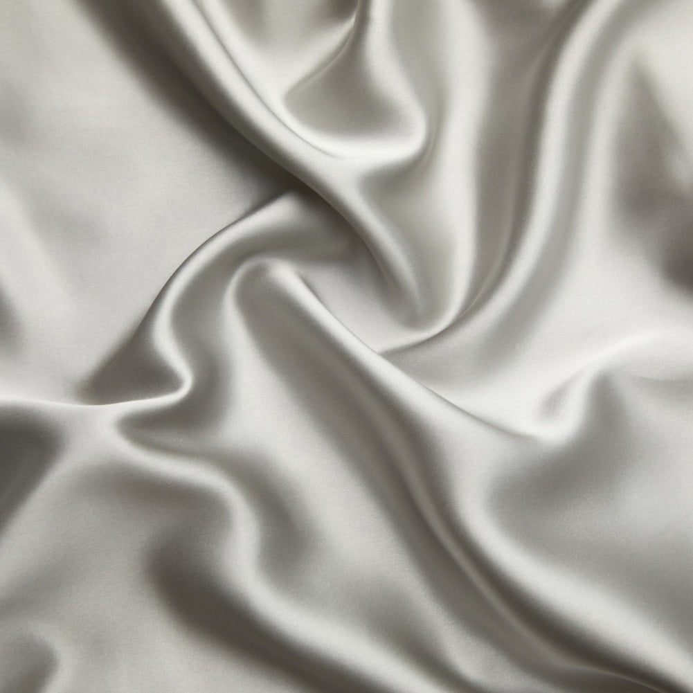 Silk Pillowcase, 100% Pure Mulberry Silk 19 Momme Pillow Cases Cover for Hair and Skin (Queen Size*2 Piece, Moonlight Silver)