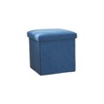 thumbnail image 1 of Navy Multifunctional Foldable Linen Storage Stool Storage Box Organizer Shoe Changing Stool Fabric Storage Stool For Home Office 25X25Cm 9.84X9.84In Weight 1.98 Lb, 1 of 6
