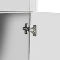 thumbnail image 3 of 6-Door Tall Storage Cabinet with Adjustable Shelves, Modern Pantry Organizer, White, 72" Height, 3 of 9