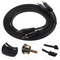 thumbnail image 1 of KONTONTY Subwoofer Wire Audio Cable Grey Sound Transmission 1Pack, 1 of 8