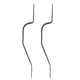 thumbnail image 4 of Manija de puerta de garaje, 2 piezas Manija de armario de acero al carbono negro Manija de puerta de hardware Rendimiento sólido, 4 of 10