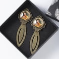 thumbnail image 4 of Mother's Day Book Marks: Vintage Copper-Colored Lace Bookmarks - Stainless Steel Material - Ideal Book Accessories for Readers and Book Lovers - Set of 2, 4 of 5