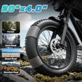 thumbnail image 3 of 1500W Peak 30Mph 48V 15.6Ah E-Dirt Bike 70Mi, 20" Fat Tire Electric Dirt Bike for Adults,Full Suspension,Disc Brakes,cTUVus Certified, 3 of 8