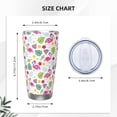 thumbnail image 4 of KLL Cute Flamingo Print 40oz Stainless Steel Insulated Car Cup with Spillproof Lid - Keep Your Drink Hot or Cold on the Go-Straw Three-piece Set, 4 of 8