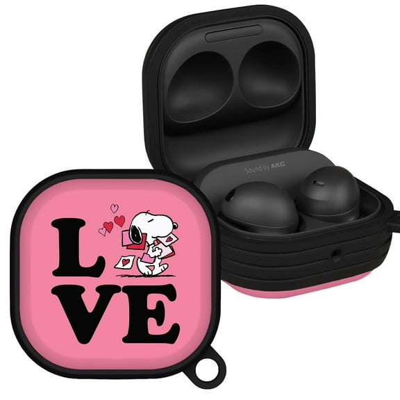 Peanuts Valentines HDX Case Cover Compatible with Samsung Galaxy Buds Pro & Buds Live (Love) by Affinity Bands