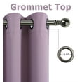 thumbnail image 3 of Kate Aurora Hotel Collection Lavender Solid Print Grommet Blackout Curtains, 50” x 95” (2 Panels), 3 of 5