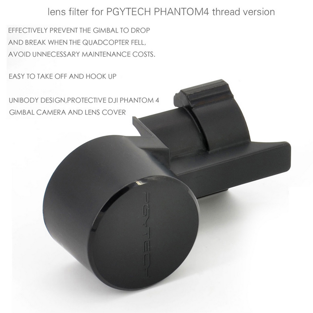 PGYTECH Filter Lens Cover Camera Protective Guard for DJI PHANTOM 4 PRO - image 2 of 3