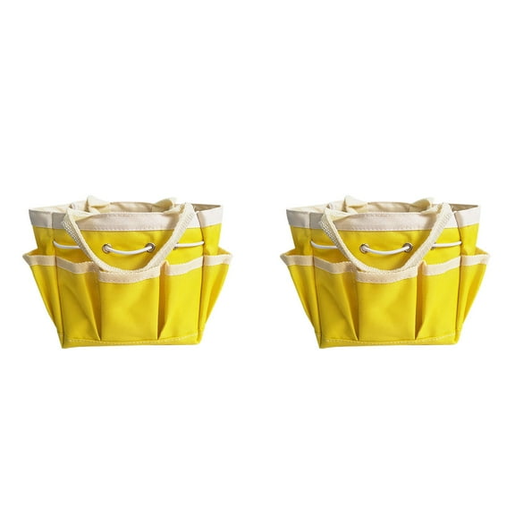 Gardening Tote Bag with 8 Pockets - Oxford Garden Tool Organizer with Handle - Waterproof Storage for Outdoor Tools, for Yard, Lawn & Camping - Great Gift for Gardeners