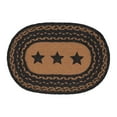 thumbnail image 6 of VHC Brands Farmhouse Star Dining Table Placemat, Braided Jute, Oval, Black Tan, 12x18, 6 of 10
