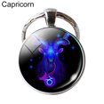 thumbnail image 2 of Keyring Zodiac Sign Key Holder Ring Keychain 12 Constellation Pendant, 2 of 7