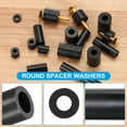 thumbnail image 3 of Uxcell 50Pcs M8 ABS Espaciadores 3/16" ID x 1/4" OD x 0.98" l Arandelas espaciadoras redondas de plástico tuerca de soporte negro sin rosca para tornillos o pernos M4 o 3/16 pulgadas, 3 of 5