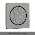 thumbnail image 1 of Ducha corporal de latón dorado rosa, chorros de masaje para ducha, baño lateral, Spa, pulverizador de masaje, boquilla para cuerpo, negro azabache, cuadrado cromado, promoción gris, 1 Uds., 1 of 5