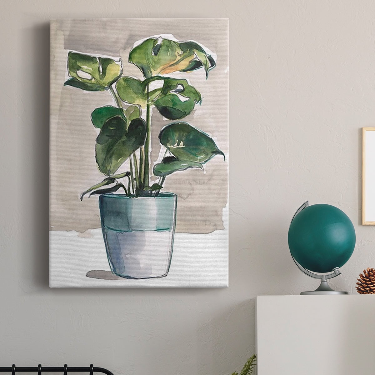 Potted Houseplant II Premium Gallery Wrapped Canvas - Ready to Hang