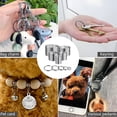 thumbnail image 7 of DESIGNICE Split Key ring Assorted, 5 Sizes (1/2 inch, 3/4 inch,1 inch, 1.25 inch, 1.38 inch), for Dog Pet Collar DIY Tag Jewelry, 7 of 7
