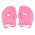 thumbnail image 1 of Swim Finger Webbed Paddle Élastique Webbed Gants de Natation Imperméables Légers Réutilisables Accessoires Auxiliaires d'Enseignement Rose S, 1 of 6