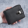 thumbnail image 1 of ddioayh Men's Vintage Lock Buckle Wallet with Multiple Card Slots and Zipper Coin Purse Compact Lightweight 112g for Business Travel Daily Use, 1 of 6