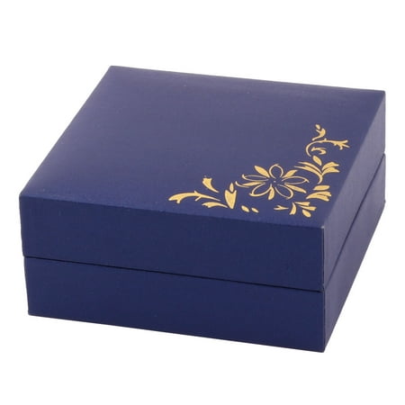 Unique Bargains Birthday Flower Vine Pattern Jewelry Bracelet Holder Gift Storage Box Dark (Best Way To Store Bracelets)