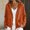 Orange, variant on Women's Casual Long Sleeve Button Front Hooded Jacket | Lightweight Cotton Linen Blend Spring Layer with Pockets for Work, Weekend, or Wedding Guest
