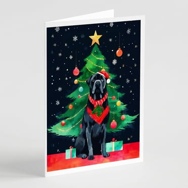 Cane Corso Christmas Greeting Cards Pack of 8 7 in x 5 in