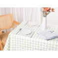 thumbnail image 5 of REGALWOVEN Rectangle Floral Tablecloth Faux PU Table Cover with Tassels Leaf 55'x79', 5 of 5
