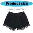 thumbnail image 5 of Huhudde Lightweight Shorts for Women Under Dresses or Skirts Elegant Lace Trim Half Slip Shorts Wide Leg Loose Underpants, 5 of 21