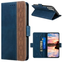 SaniMore Samsung Galaxy S23 Case (6.1 inch 2023), PU Leather Wallet Rfid Blocking Card Slots Cover with Magnetic Closure Flip Kickstand Full Protective Shockproof Folio Shell For Galaxy S23, Blue