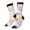 3 Black, variant on Floral Puppy Print Adult Socks for Men & Women,Calf Socks, Ankle Socks,Boots Socks,Breathable Casual Sock,Unisex Crew Socks