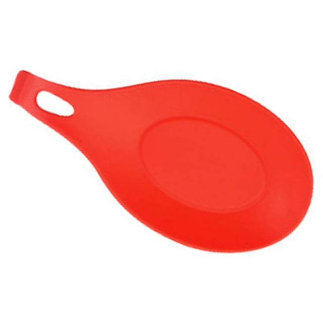 Advancent Soporte para cuchara, bandeja para cuchara, de vajilla, suavidad multicolor, sin rebabas, accesorios para el hogar, sin olor, Cocina y Comedor Rojo