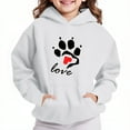 thumbnail image 4 of cocolona Girls Cute Heart Hoodie Casual Long Sleeve Oversized Sweatshirts Fall Winter Warm Comfy Pullover Tops 4-13 Years, 4 of 4