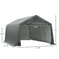 thumbnail image 3 of Homiyad 12x20 Carport Canopy, Heavy-Duty Waterproof Shelter, Reliable Protection for Vehicles, 3 of 8
