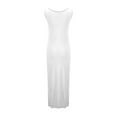 thumbnail image 6 of Meichang Summer Maxi Dress for Women Casual Slip Long Tank Dress Sleeveless U Neck Slim Fit Elegant Bodycon Long Dresses, 6 of 7