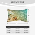 thumbnail image 3 of Fotbe Starfish And Seashell Pillow Cases - Envelope Closure - Luxury, Extra Soft, Cooling Pillow Covers - Wrinkle, Fade, Stain Resistant-16"x24", 3 of 8