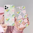 thumbnail image 3 of Compatible with iPhone 13 Pro Max Laser Gradient Holographic Graffiti Colorful Love Heart Cute Clear Bling Glitter Protection Fashion Shockproof Case for Girls Women, 3 of 6