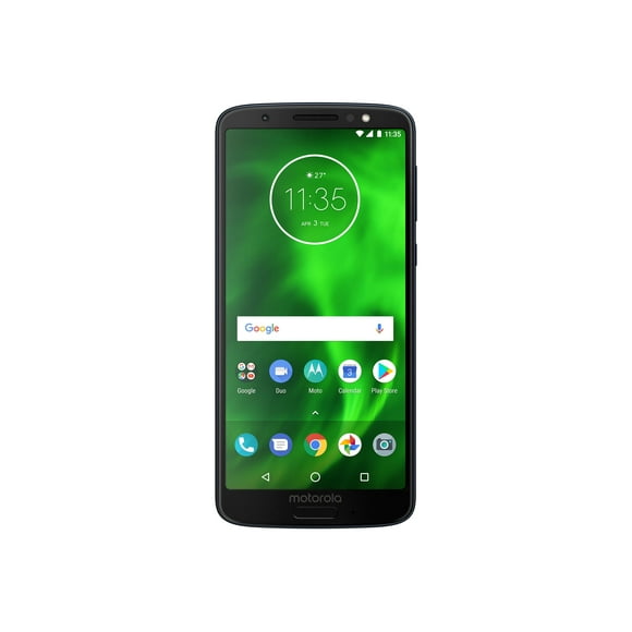 Motorola Moto G6 - Téléphone Intelligent 4G - RAM 3 GB / Mémoire Interne 32 GB - slot microSD - Écran LCD - 5.7 Pouces - 2160 x 1080 pixels - 2x Caméras Arrière 12 MP, 5 MP - Caméra avant 8 MP - Indigo Profond