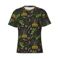 thumbnail image 4 of Qekee Carnival Mardi Gras3 Classic Fit T-Shirt Men's Shirt Men's Tight Short Sleeves for Exercise, Running, Mountaineering - Carnival Mardi Gras3, 4 of 9