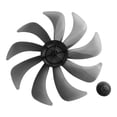 thumbnail image 2 of 14 Inch Floor Fan Table Fan Blade With Nut Cover Fan Blade Fan Accessories 9-Blade, 2 of 10