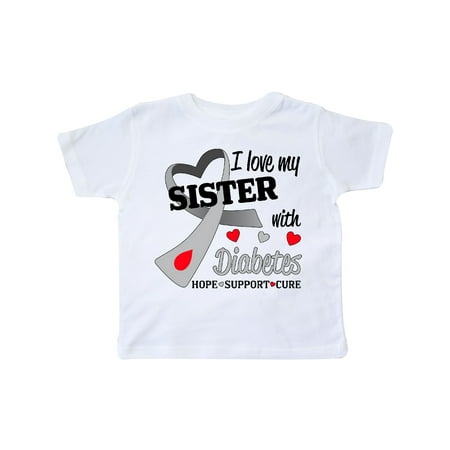 

Inktastic I Love My Sister with Diabetes Gift Toddler Boy or Toddler Girl T-Shirt