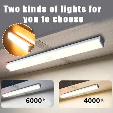 

Magnetic Mount Night Light Human Body Induction LED Lights Rechargeable Eye Protection Stepless Dimming White/Warm Color New
