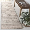 thumbnail image 2 of SAFAVIEH Kenya Alphonse Geometric Runner Rug, Brown/Beige, 2'3" x 9', 2 of 10