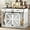 White, variant on 47 Inch Wooden Dog Crate Furniture for 2 Dogs with Removable Divider & Storage Drawers, Double Door Kennel for Medium and Extra Large Dogs, Farmhouse Dog Cage Side End Table for Indoor use, White
