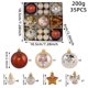 thumbnail image 1 of Juego De Bolas Navideas De Cristal, 8, 9 Cm (3, 5 Pulgadas), Transparentes, Para Decoracin Navidea, Para Adornos De Rbol, 35 Piezas, Transparentes, Ukhbmc, 1 of 9