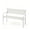 White, variant on SOLLED 2-Person Metal Garden Bench, Heavy Duty Steel Patio Seating 790 Lbs Capacity, Weather Resistant Black with Geometric Backrest for Yard, Deck, Entryway,Black
