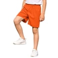 thumbnail image 2 of Kureaily Sports Shorts For Children Pants Fitness Running Shorts Football Shorts Competition Training Pants Suitable For Children 5 13./ 5-6 Years/ Little Kid (Orange), 2 of 5