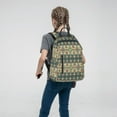 thumbnail image 5 of Naloa Traditional Tribal Aztec1 Print Lightweight DayBackpack Suitable for school, work, shopping, travel, etc., 5 of 5