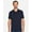 Dark Navy, variant on Harriton M205 Men's Valiant Cotton Snag Protect Polo-White-3XL