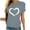 Gray, variant on Valentines Day Gifts Zpanxa Valentines Shirts for Women, Cute Casual Summer Tops, Graphic Tees for Teen Girls, Ladies Tops and Blouses, Fashion Short Sleeve Heart Shirts Green L